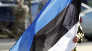 Flaga Estonii, zdjęcie ilustracyjne, fot. PAP/EPA/TOMS KALNINS