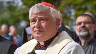 Kardynał Konrad Krajewski. Fot. PAP/Vitaliy Hrabar