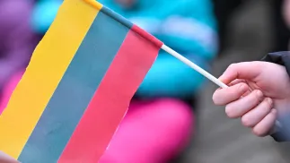 Литовський прапор Fot. PAP/Valdemar Doveiko