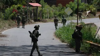 Kolumbijscy żołnierze, zdjęcie ilustracyjne, fot. PAP/EPA/EFE/Ernesto Guzmán