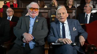 Lech Wałęsa, Jerzy Buzek Fot. PAP/Art Service