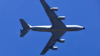 Samolot KC-135. Fot. PAP/EPA/JAGADEESH