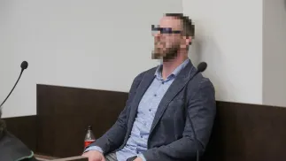 Paweł K. na sali sądowej. Fot. PAP/Tomasz Waszczuk 