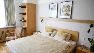 Sypialnia w mieszkaniu Fot. PAP/Jakub Kaczmarczyk