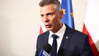 Prezydent Bytomia Mariusz Wołosz. Fot. PAP/	Jarek Praszkiewicz