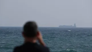 Kontenerowiec u wybrzeży Zjednoczonych Emiratów Arabskich, zdjęcie ilustracyjne, fot. PAP/EPA/ALI HAIDER