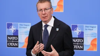 Президент Латвии Эдгарс Ринкевичс. Fot. PAP/Paweł Supernak