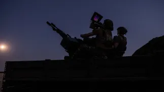 Pierwsza grupa ukraińskich instruktorów pozostanie w Niemczech przez kilka tygodni. Fot. PAP/EPA/	Maria Senovilla