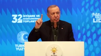 Prezydent Turcji Recep Tayyip Erdogan. Fot. EPA/NECATI SAVAS