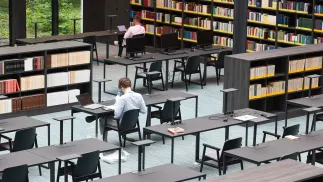 Nauka w Bibliotece Narodowej w Warszawie Fot. PAP/Albert Zawada