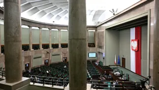 Sala obrad Sejmu Fot. PAP/Radek Pietruszka