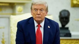 Президент США Дональд Трамп. Fot. PAP/EPA/Aaron Schwartz / Pool