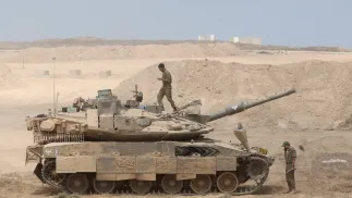 Izraelski czołg (zdjęcie ilustracyjne). Fot. EPA/ABIR SULTAN