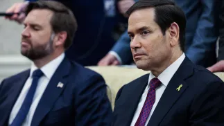 Джей Ді Венс і Марко Рубіо. Fot. PAP/EPA/SHAWN THEW / POOL