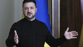 Президент України Володимир Зеленський. Fot. PAP/EPA/STRINGER