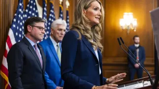 Szefowa administracji prezydenta USA Donalda Trumpa ds. małych przedsiębiorstw Kelly Loeffler. Fot. PAp/EPA/JIM LO SCALZO