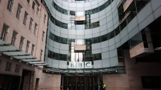 Siedziba BBC. Fot. PAP/EPA/ANDY RAIN