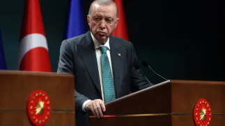 Recep Tayyip Erdogan, fot. PAP/EPA/NECATI SAVAS