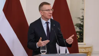 Президент Латвії Едгарс Рінкевичс. Fot. PAP/Paweł Supernak