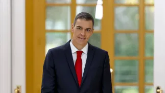 Premier Hiszpanii Pedro Sanchez. Fot. PAP/EPA/J.J.Guillen