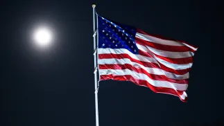 Flaga USA, zdjęcie ilustracyjne, fot. PAP/EPA/CNP POOL/AARON SCHWARTZ / POOL