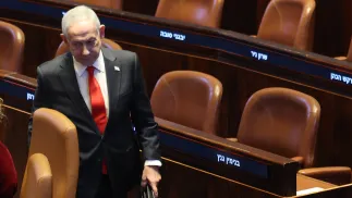 Benjamin Netanjahu, fot. PAP/EPA/ABIR SULTAN