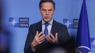 Mark Rutte Fot. PAP/EPA/OLIVIER MATTHYS