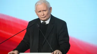 Prezes PiS Jarosław Kaczyński. Fot. PAP/	Leszek Szymański