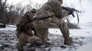 Żołnierze ukraińscy w Charkowie. Fot. PAP/EPA/María Senovilla