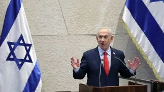 Benjamin Netankahu. Fot. PAP/EPA/ABIR SULTAN