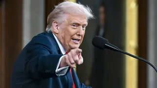 Prezydent USA Donald Trump. Fot. PAP/EPA/KENNY HOLSTON / POOL