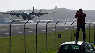 Baza Lajes na Azorach Fot. PAP/EPA/ANTONIO ARAUJO