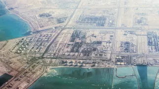 СПГ-завод в Катаре. Фотоиллюстрация. Fot. PAP/EPA/Hannibal Hanschke