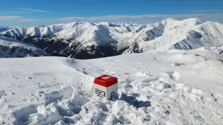 Pokrywa śnieżna na Kasprowym Wierchu, fot. PAP/Grzegorz Momot