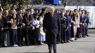 Prezydent USA Donald Trump. fot. PAP/EPA/YURI GRIPAS / POOL