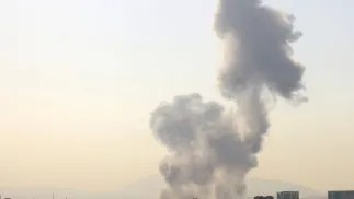 Ataki na Tehran. Fot. PAP/EPA/ABEDIN TAHERKENAREH