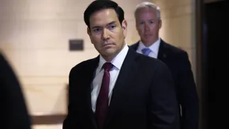 Sekretarz stanu USA Marco Rubio. Fot. PAP/EPA/WILL OLIVER