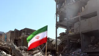 Zniszczenia w Teheranie, zdjęcie ilustracyjne, fot. PAP/EPA/ABEDIN TAHERKENAREH