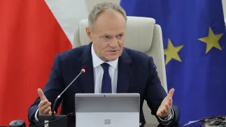 Premier Donald Tusk na posiedzeniu rządu, fot. PAP/Paweł Supernak