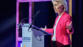 Урсула фон дер Лейен. Fot. PAP/EPA/OLIVIER MATTHYS