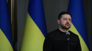 Президент Украины Владимир Зеленский. Fot. PAP/Victor Kovalchuk