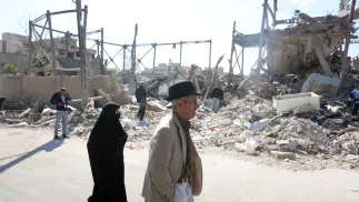 Naloty na Teheran. Fot. PAP/EPA/ABEDIN TAHERKENAREH