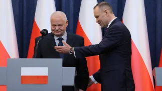 Adam Glapiński i Karol Nawrocki Fot. PAP/Paweł Supernak