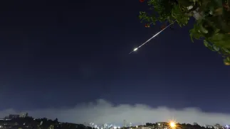 Irańska rakieta, zdjęcie ilustracyjne. Fot. PAP/EPA/ABIR SULTAN