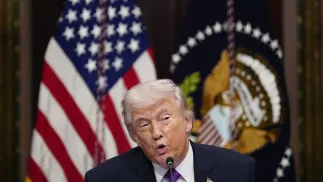 Дональд Трамп. Fot. PAP/EPA/BONNIE CASH / POOL