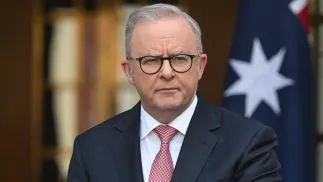 Premier Australii Anthony Albanese Fot. PAP/EPA/LUKAS COCH