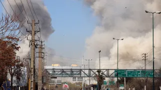 Amerykańsko-izraelskie naloty na Teheran, fot. PAP/EPA/ABEDIN TAHERKENAREH