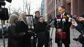 Rzecznik MSZ Maciej Wewiór. Fot. PAP/Radek Pietruszka