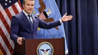 Pete Hegseth. Fot. PAP/EPA/CRISTOBAL HERRERA-ULASHKEVICH 