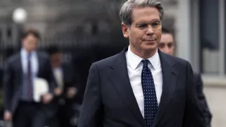 Szef resortu finansów USA Scott Bessent. Fot. PAP/EPA/WILL OLIVER